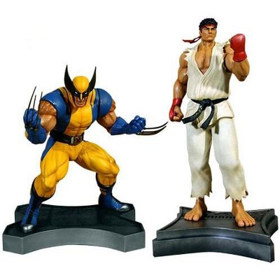 Hollywood Collectibles Wolverine Vs. Ryu 3 1:4 Scale Statue Set