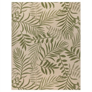 120"x94" Paseo Akimbo Indoor/Outdoor Rug Sand Palm/Botanical - Gertmenian - 1 of 4