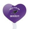 Prairie View A&M Panthers Logo Heart Love Cupcake Picks Toppers Decoration Set of 6 - 2 of 4