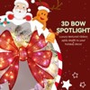 SEVOBAL Wreaths Artificial Christmas Wreath with Bow Winter Wreath Indoor Outdoor Holiday Xmas Decorations, Multicolored, 60"*60"*4" - 4 of 4