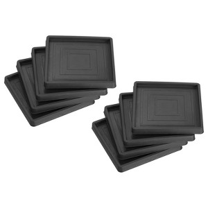 Unique Bargains Square Non-Slip Chair Leg Floor Protectors for Bed Stopper 8 Pcs - 1 of 4