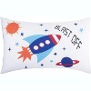 Everyday Kids 2-Pack Standard Pillowcases 20x26 – Soft Microfiber for Boys' Twin/Full Beds – Space Theme – Breathable & Cozy - 2 of 4