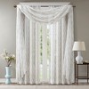 MAYEERTY Diamond Sheer Embroidered Window Scarf for Living Room - 3 of 4