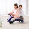 2-in-1 Electric Wiggle Car with LED Wheels & Bluetooth, Purple - 2 of 4