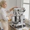 VEVOR Commercial Food Mixer, 10L Stand Mixer with 3 Adjustable Speeds, 550W Dough Mixer with Stainless Steel Bowl and 3 Mixing Attachments, Silver - 2 of 4