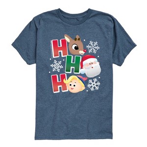 Boys' - Rudolph - Rudolph Ho Ho Ho Short Sleeve Graphic T-Shirt - 1 of 4
