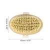 Unique Bargains Natural Boar Bristles Oval Bath Brush 4.72"x2.56" Yellow 1 Pc - 4 of 4