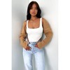 Clearlove Women's Solid Color Versatile Long Sleeve Loose Knit Bat Cardigan. - 2 of 2