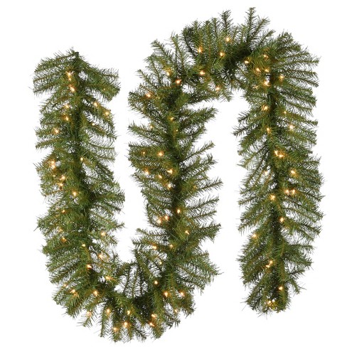 National Tree Company Pre-Lit Artificial Christmas Garland, Green, Eve