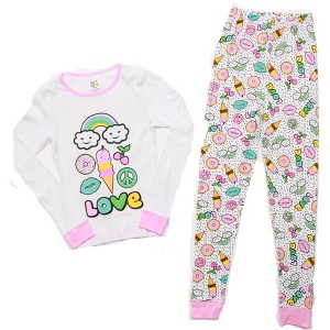 Just Love Girls Printed Pajama Sets - Snug Fitting Cotton PJ Tops & Bottoms for Girls - 1 of 3