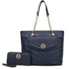 MKF Collection Chiari Vegan Leather Women's Tote Bag with Wallet by Mia K - 2 of 4