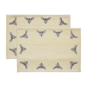 Buzzy Bees Placemat Set of 2 13x19 VHC Brands - 1 of 4