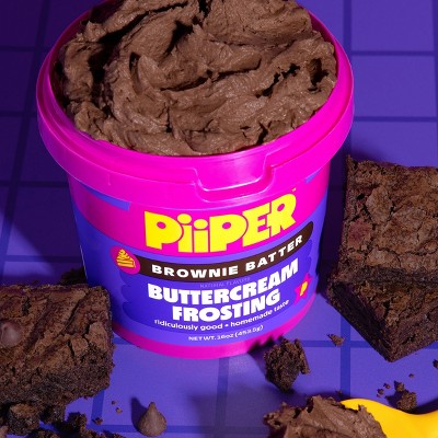 Piiper Brownie Batter Buttercream Frosting - 16oz