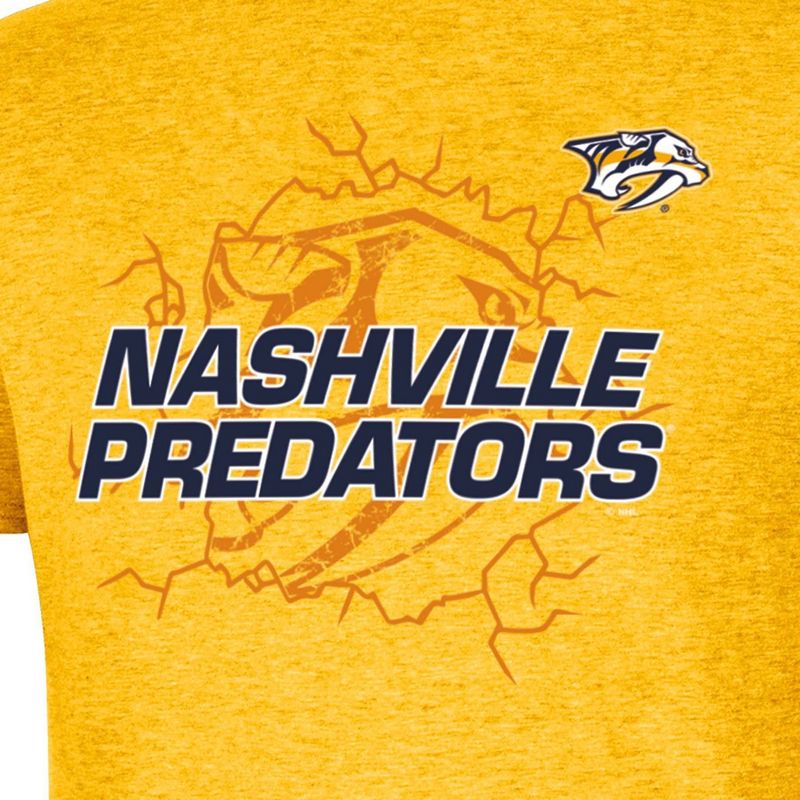 NHL Nashville Predators Men's Short Sleeve T-Shirt, 3 of 4