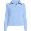 Lands' End Women's Long Sleeve Heavy Weight Softest Touch Quarter Zip Top - 3 of 4