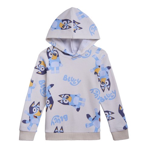 Bluey & Bingo Fleece Zip-Up Raglan Hoodie Toddler, Child Boys