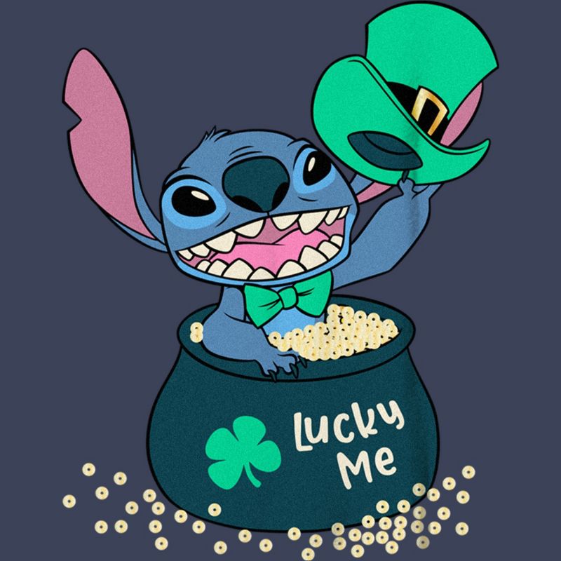 Boy's Lilo & Stitch Lucky Me Leprechaun Stitch T-Shirt, 2 of 5