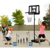 Kids Basketball Hoop,Outdoor Portable Adjustable Basketball Goal System w/ 2 Wheels, 5-7 Ft Swimming Pool Basketball Hoop Outdoor 28in Backboard - 2 of 4