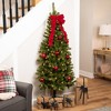 Northlight 6' Prelit Artificial Christmas Tree Wall Pine - Clear Lights - 2 of 4