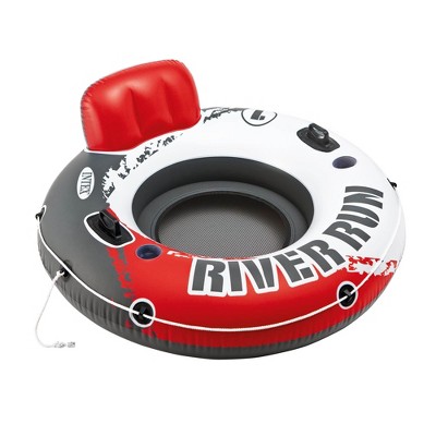 Intex River Run 1 Person Inflatable Floating Tube Lake Pool Ocean Raft, 53 Inch