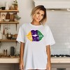 Simply Sage Market Women's Mardi Gras Lips Short Sleeve Graphic Tee - 2 of 3