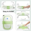 Napei Collapsible Baby Bathtub for Infants and Toddlers with Bath Net and Thermometer - 3 of 4