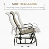 Gliding Lounger Chair, Single Rocker with Lightweight Metal & Mesh Construction - 4 of 4