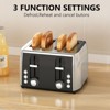 Kismile 4 Slice Toaster, 6 Shade Options | Countertop Kitchen Essentials | 1500 watt, Stainless Steel - 4 of 4