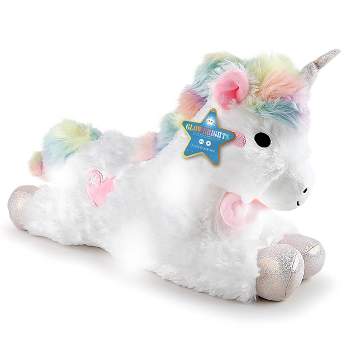 Fao Schwarz Glow Brights Toy Plush Led With Sound Pink Llamacorn 15 Stuffed  Animal : Target