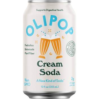 OLIPOP Cream Soda Prebiotic Soda - 12 fl oz