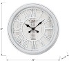 Cesicia 20" Round Wall Clock for Home Decor, Gray - 2 of 4