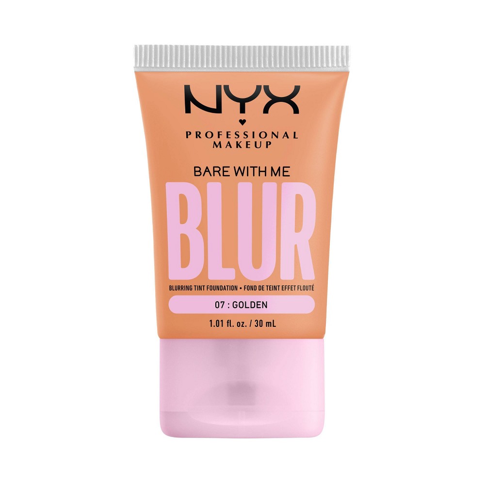 Photos - Foundation & Concealer NYX Professional Makeup Bare With Me Blur Tint Soft Matte Foundation - 07 Golden - 1.01 fl oz 