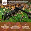 Field Tuff FTF-48SHLR 48 Inch Wide Heavy Duty Steel Sleeve Hitch Landscape Rake for Lawn Tractor or Riding Mower with Rust Resisting Coating, Black - 3 of 4