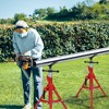 V Head Pipe Stand with Adjustable Height (28-52 in), Foldable & Portable, 2500 LB Capacity, supports 1/2 to 12 in pipes for Pipefitters and Welding - 4 of 4