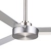 52" Minka Aire Modern 3 Blade Indoor Ceiling Fan Brushed Aluminum Silver for Living Room Kitchen Bedroom Family Dining House Home - 3 of 4