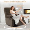 Hzlagm Everglade 29 in. W Velvet Swivel Rocking Recliner - 2 of 4