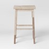 2pk 29" Solid Wood Saddle Barstool Natural - Room Essentials™ - 4 of 4
