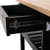 NicBex 1 Drawer Rolling Kitchen Island Cart with 1 Cabinet and 3 Open Shelves,Kitchen Island on Wheels with Towel Rack,Island Table for Kitchen - 4 of 4