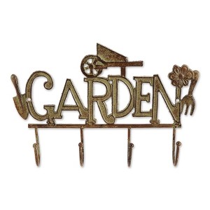 2.13" Indoor/Outdoor Garden Wall Hook Cast Iron Plant Stand Brown - Zingz & Thingz: Rectangle Novelty Planter Holders, No Assembly Required - 1 of 4