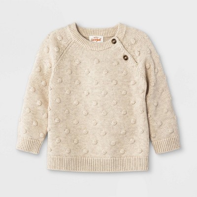 Image of Baby Bobble Pullover Sweater - Cat & Jack™ Heather Gray 0-3M