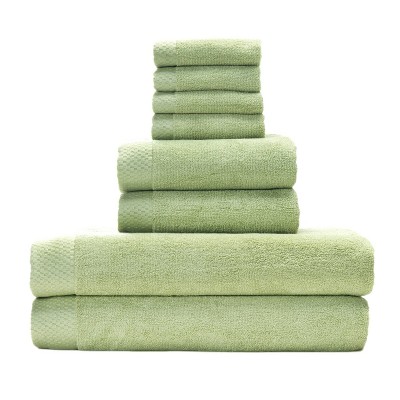 8pc Viscose from Bamboo Luxury Bath Towel Set - BedVoyage