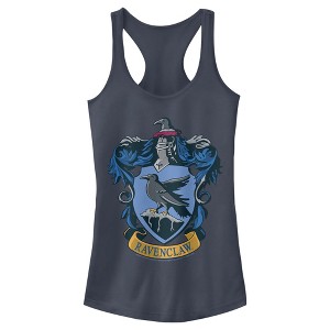 Juniors Womens Harry Potter Ravenclaw Crest Racerback Tank Top - 1 of 4