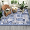 Large Washable Modern Abstract Rug - Boho Ultra Soft Faux Wool Accent Rug, Non-Slip & Non-Shedding for Living Room, Bedroom, Dining Room & Office - 3 of 4
