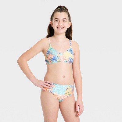 Детские юбки Art Class Girls' Ditsy Printed Bikini Skirt Set - art class™ Cream L — фото 3