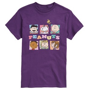 Men's - Peanuts - Boxes Snoopy And Friends Short Sleeve Graphic T-Shirt - 1 of 4