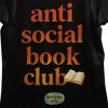 Anti Social Book Club Women’s Black Crew Neck Short Sleeve T-shirt - 2 of 3