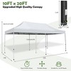 Tangkula 10 x 20FT Patio Pop-Up Folding Canopy Tent UPF 50+ Instant Sun Shelter White - 3 of 4