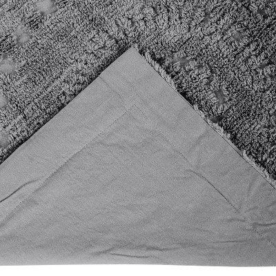 Better Trends Rio Queen 100% Cotton Chenille Tufted Medallion Bedspread & Sham Set, Soft Textured Bedding, Machine Washable, OEKO-TEX, Gray — фото 5