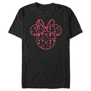 Men's Mickey & Friends Mickey and Friends Minnie Heart Silhouette T-Shirt - 1 of 4