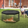 VEVOR Dog Playpen, 8 Pcs 30"H x 24"W Panels Foldable Metal Pet Exercise Pen, Dog Fence Indoor and Outdoor Pen with Door, 600D Oxford Fabric Top Cover - 2 of 4